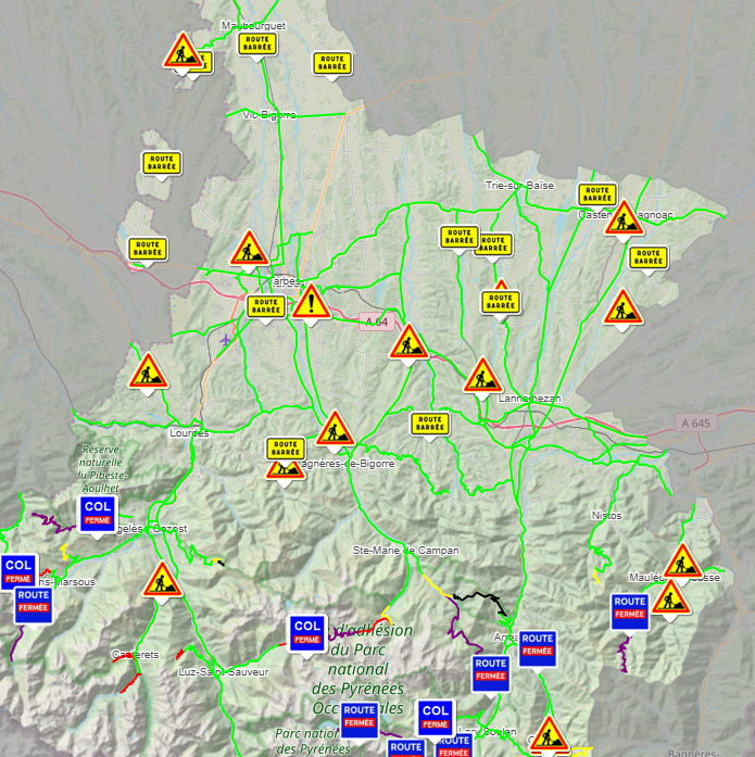 Hautes-Pyrénées - Après le passage de NILS encore 4000 abonnés privés d'électricité