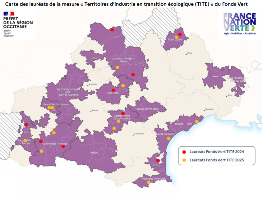 Transition écologique : 22 projets industriels soutenus par l’État en Occitanie pour 6,8 millions d’euros