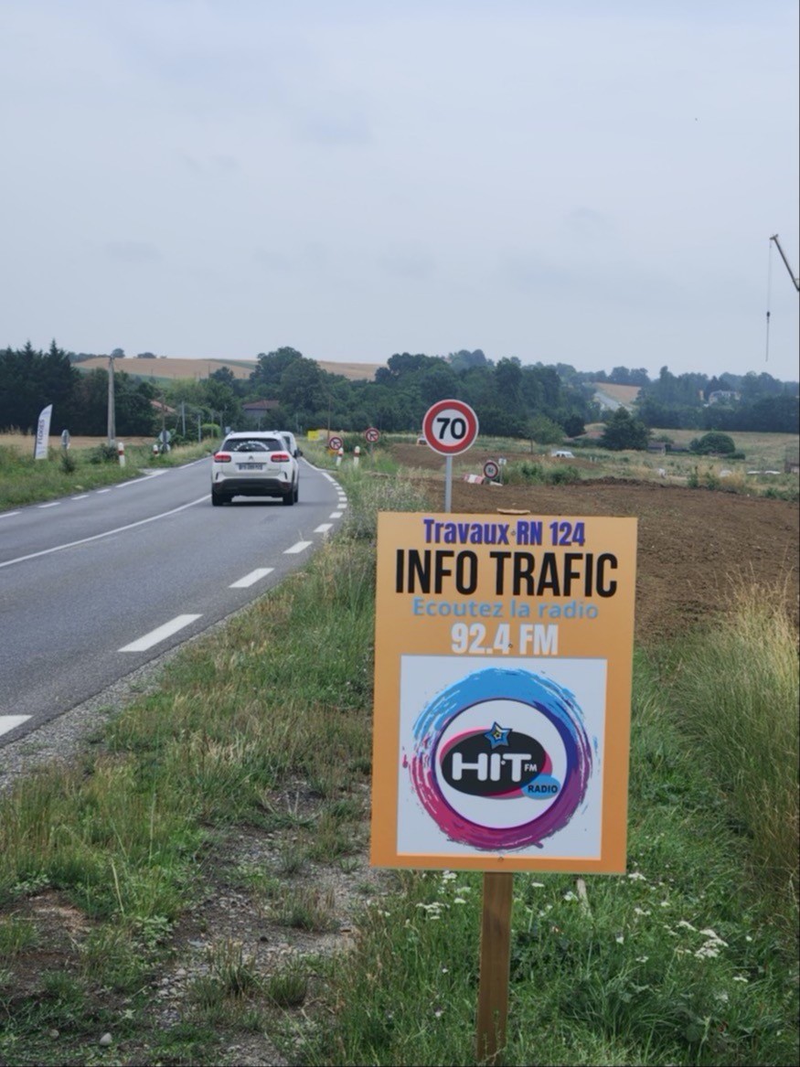 Travaux de la D1124 : une fermeture dans la nuit de mardi à mercredi à L'Isle-Jourdain