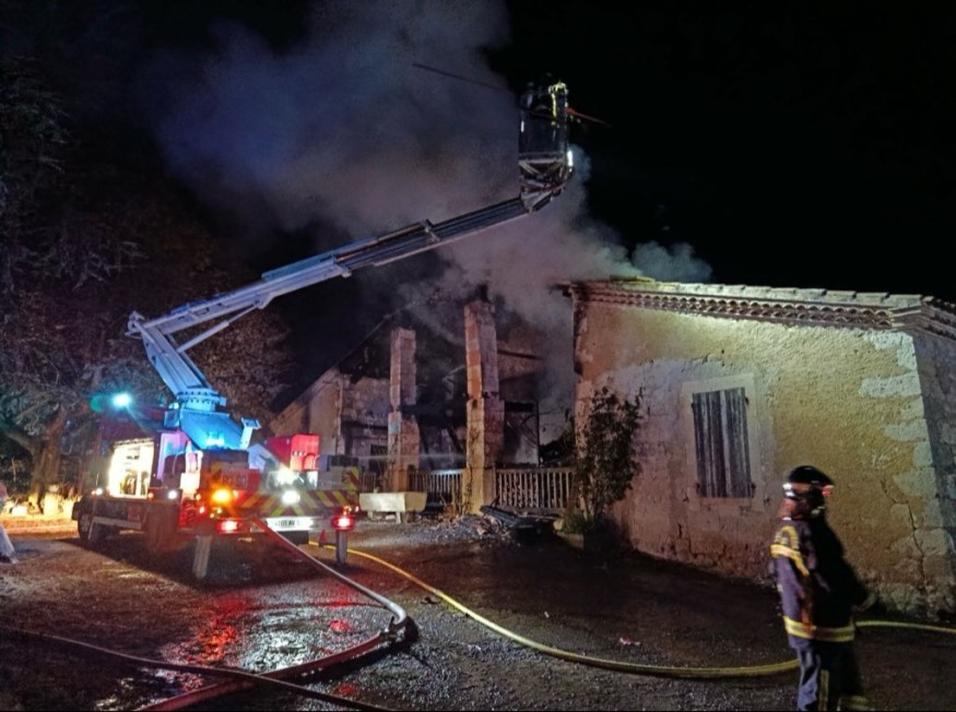 Gers : une cinquantaine de pompiers mobilisés cette nuit dans deux incendies de bâtiment