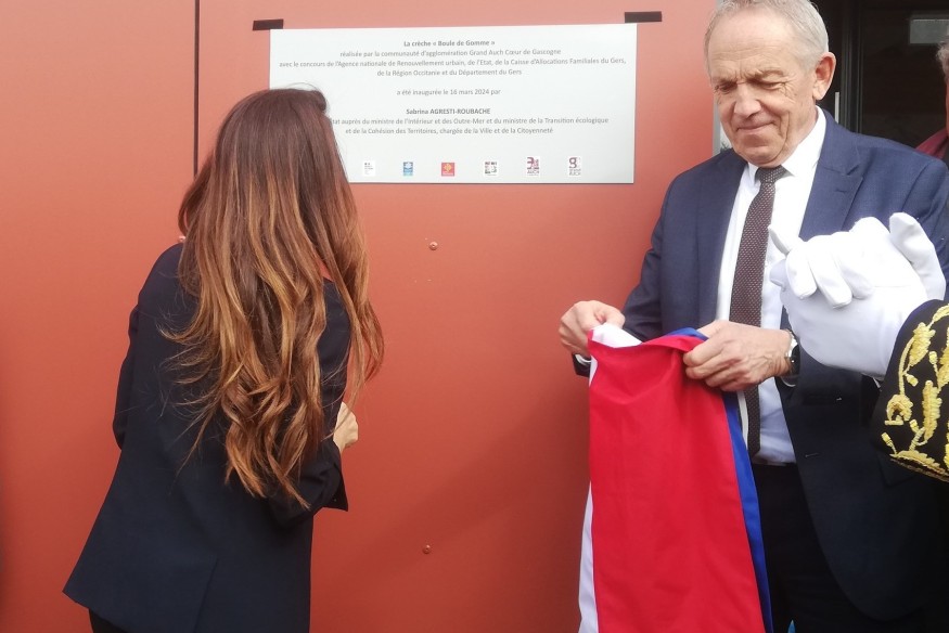 Inauguration de "Boule de Gomme" - La crèche a bénéficié de 80 000 € du département