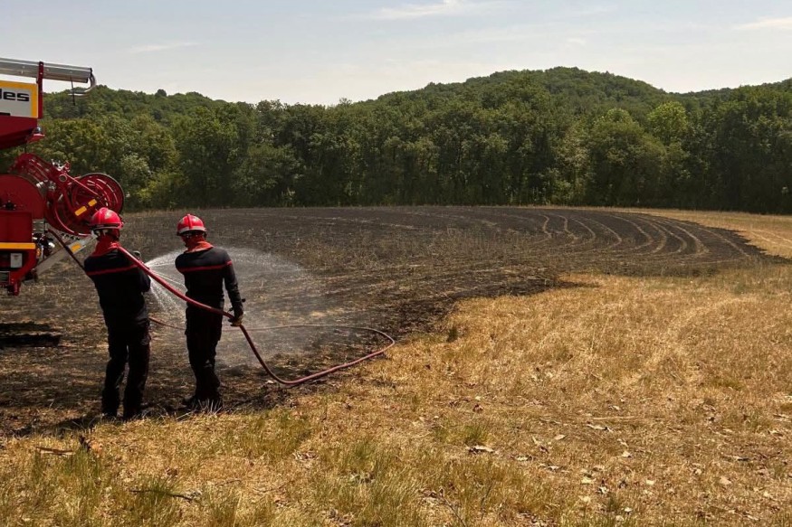 Gers : les sapeurs-pompiers mobilisés pour plusieurs feux de chaume sur le département
